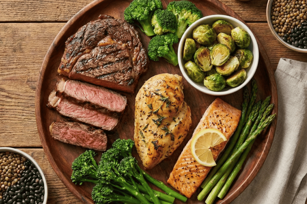 Steak and Vegetables