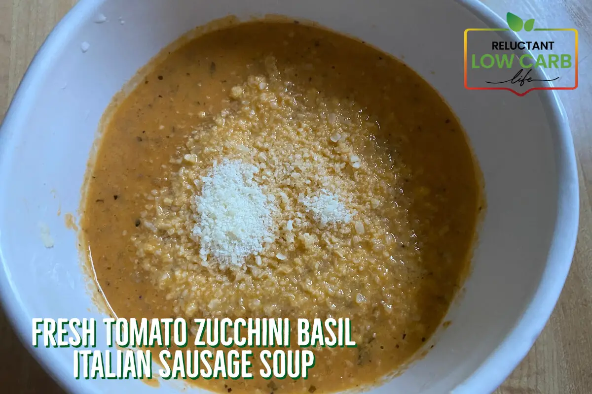 Fresh Tomato Zucchini Basil Italian Sausage Soup