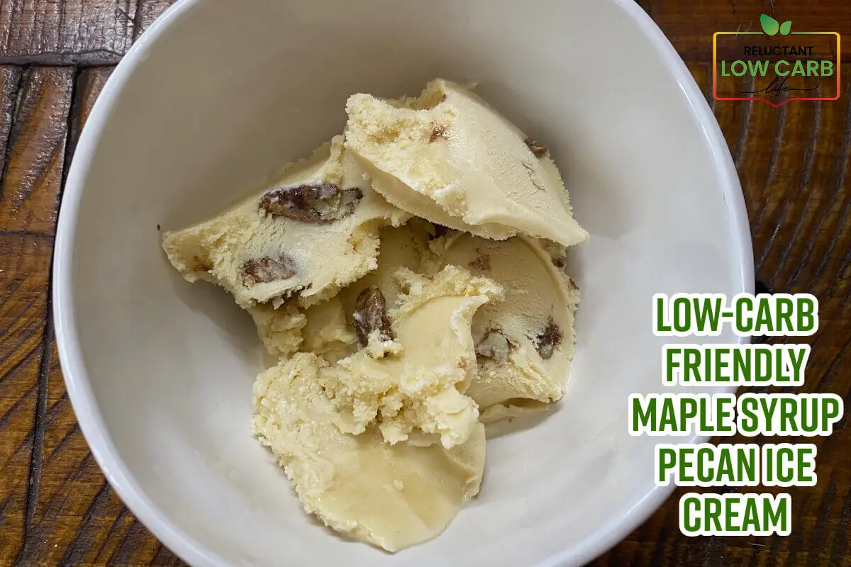 Low-Carb Friendly Maple Syrup Pecan Ice Cream