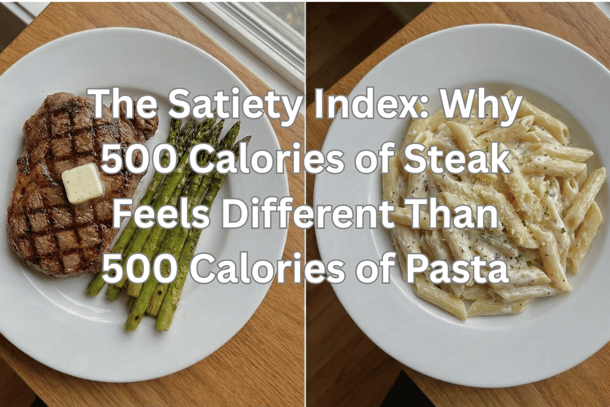 The Satiety Index: Why 500 Calories of Steak Feels Different Than 500 Calories of Pasta