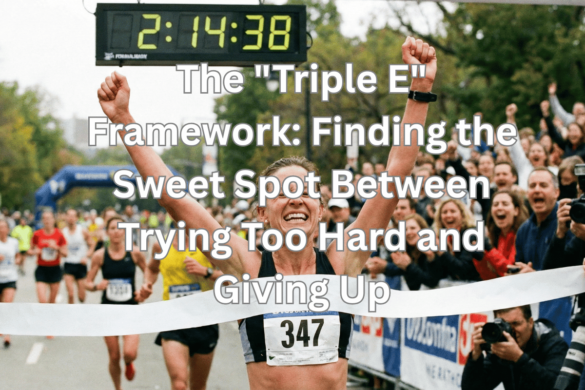 The “Triple E” Framework: Finding the Sweet Spot Between Trying Too Hard and Giving Up