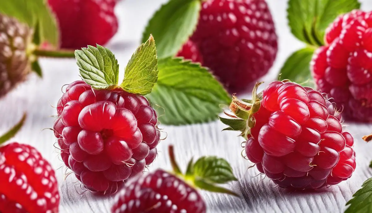 Image of raspberries served in a stylish and elegant way